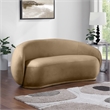 Meridian Furniture Emery Beige Velvet Loveseat