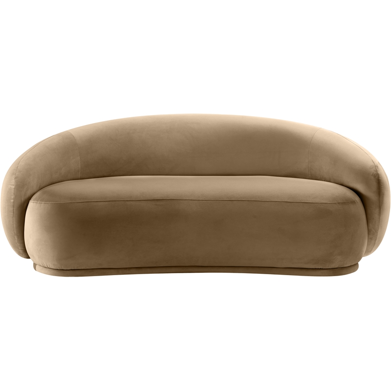 Meridian Furniture Emery Beige Velvet Loveseat