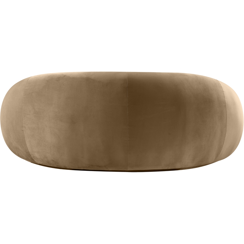 Meridian Furniture Emery Beige Velvet Loveseat