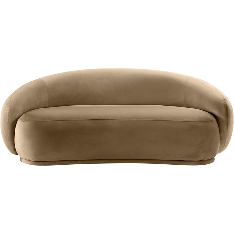 Meridian Furniture Emery Beige Velvet Loveseat