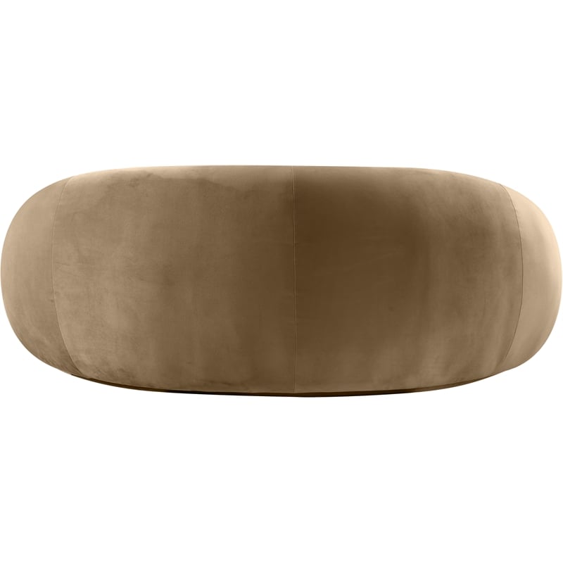 Meridian Furniture Emery Beige Velvet Loveseat