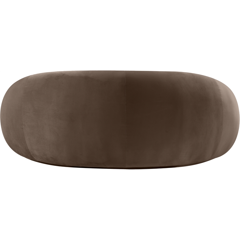 Meridian Furniture Emery Brown Velvet Loveseat