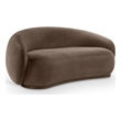 Meridian Furniture Emery Brown Velvet Loveseat