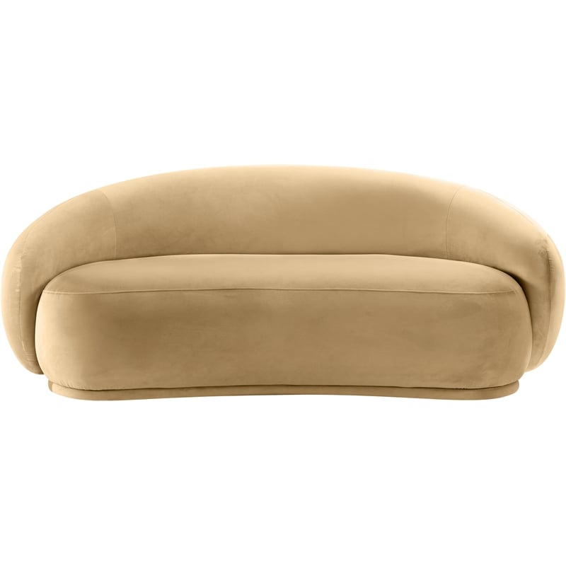 Meridian Furniture Emery Camel Velvet Loveseat