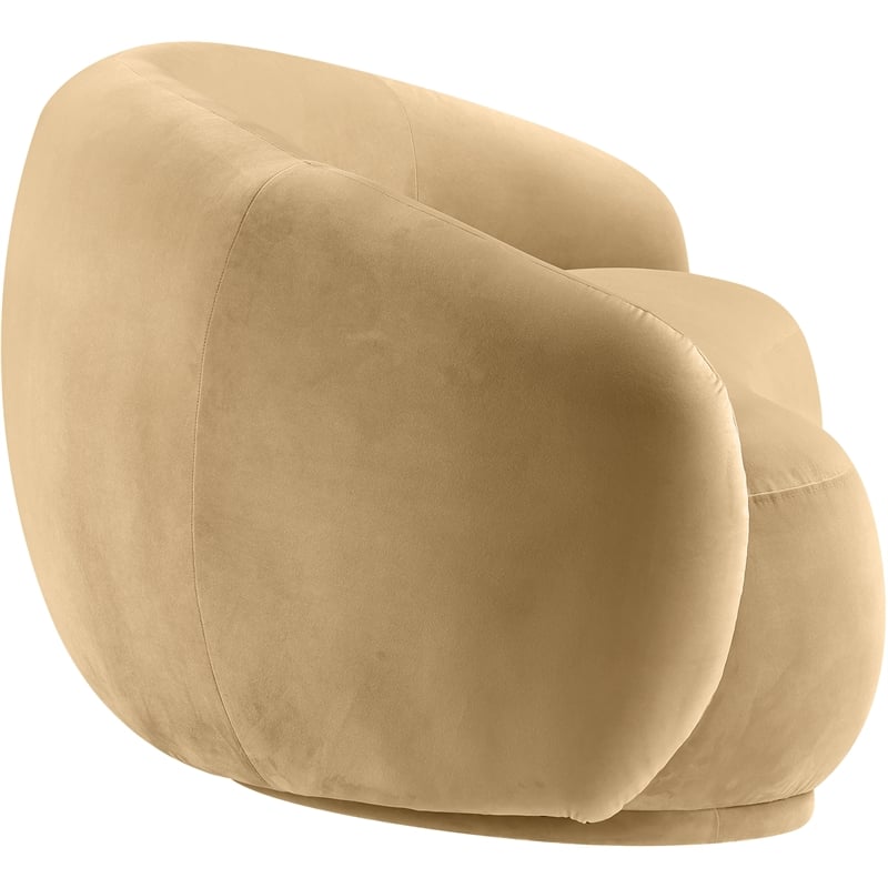 Meridian Furniture Emery Camel Velvet Loveseat