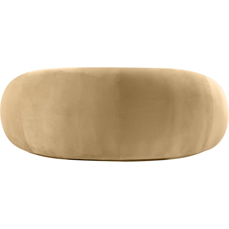 Meridian Furniture Emery Camel Velvet Loveseat