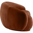 Meridian Furniture Emery Cognac Velvet Loveseat