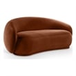 Meridian Furniture Emery Cognac Velvet Loveseat