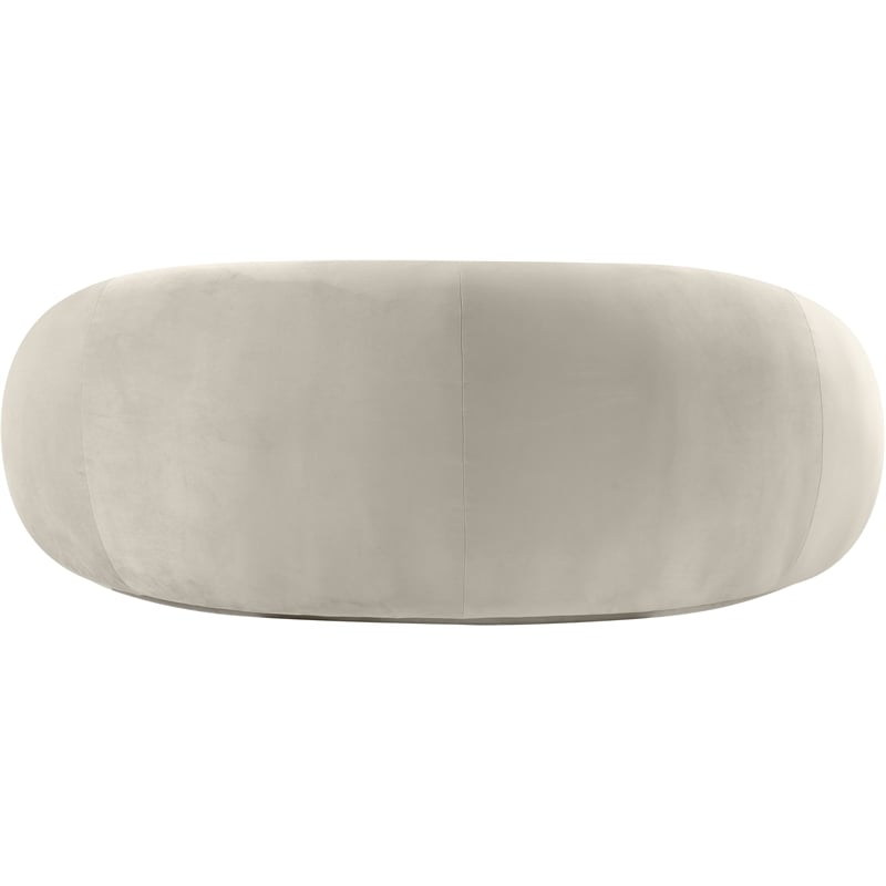 Meridian Furniture Emery Cream Velvet Loveseat