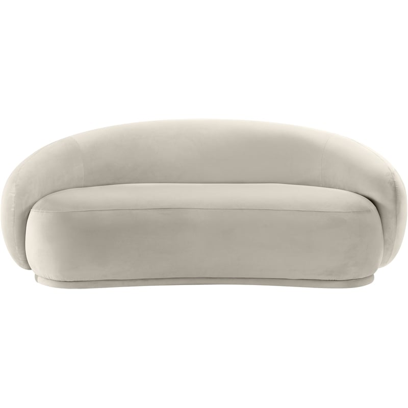 Meridian Furniture Emery Cream Velvet Loveseat