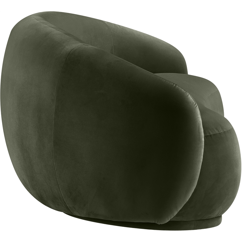 Meridian Furniture Emery Green Velvet Loveseat