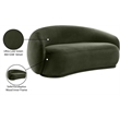 Meridian Furniture Emery Green Velvet Loveseat