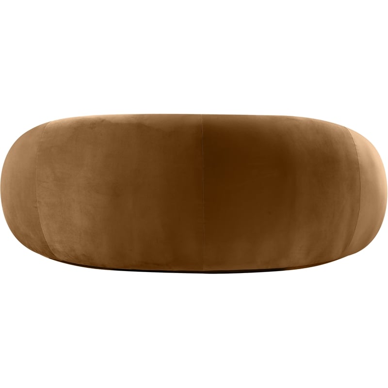 Meridian Furniture Emery Saddle Velvet Loveseat