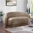 Meridian Furniture Emery Taupe Velvet Loveseat