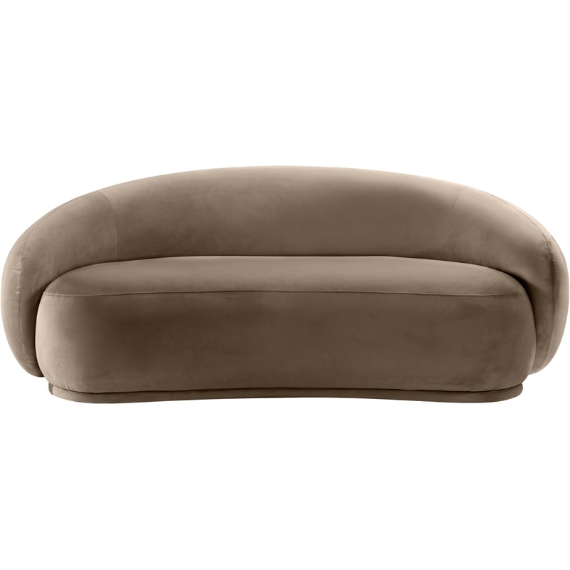 Meridian Furniture Emery Taupe Velvet Loveseat