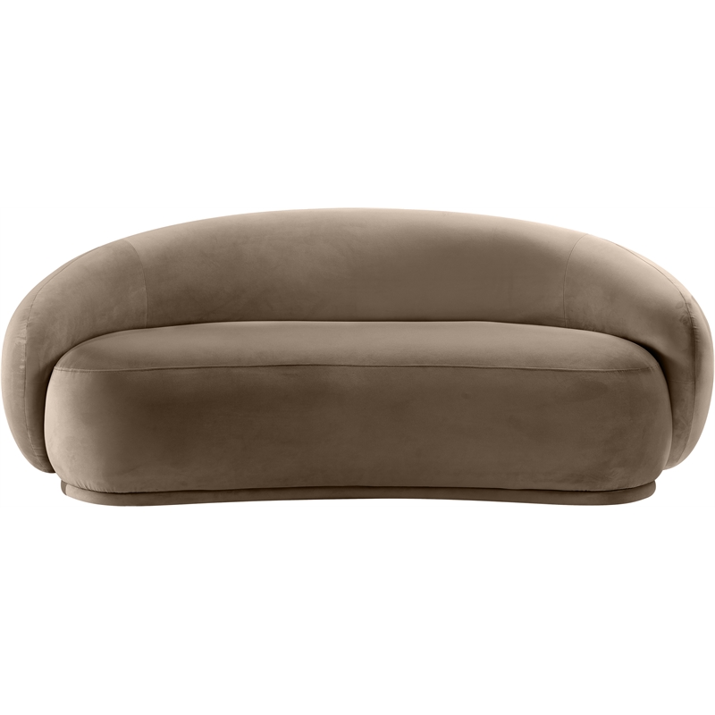 Meridian Furniture Emery Taupe Velvet Loveseat