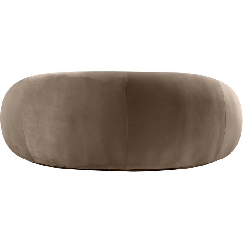 Meridian Furniture Emery Taupe Velvet Loveseat
