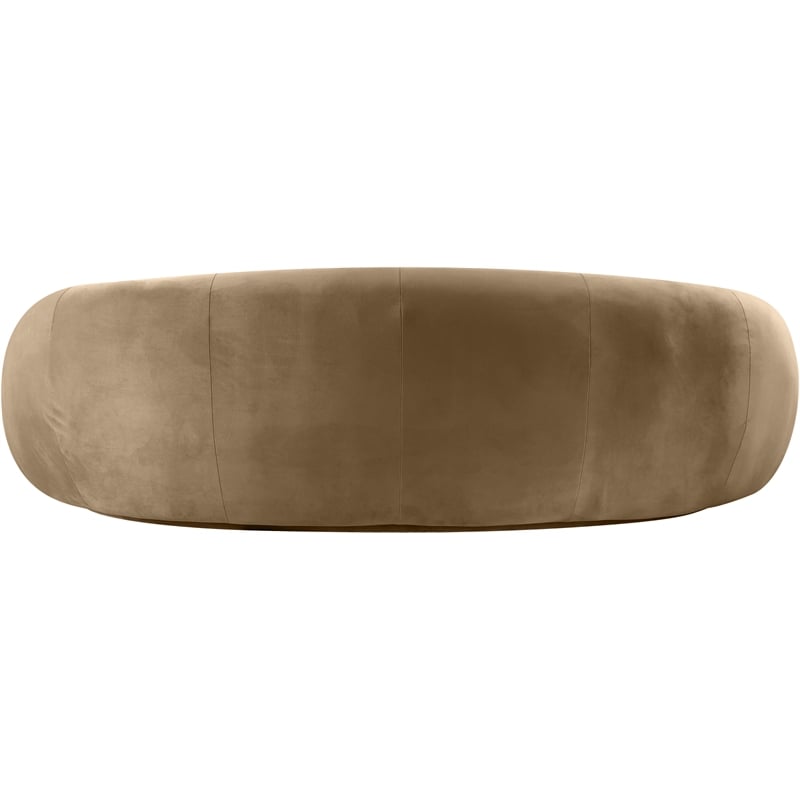 Meridian Furniture Emery Beige Velvet Sofa