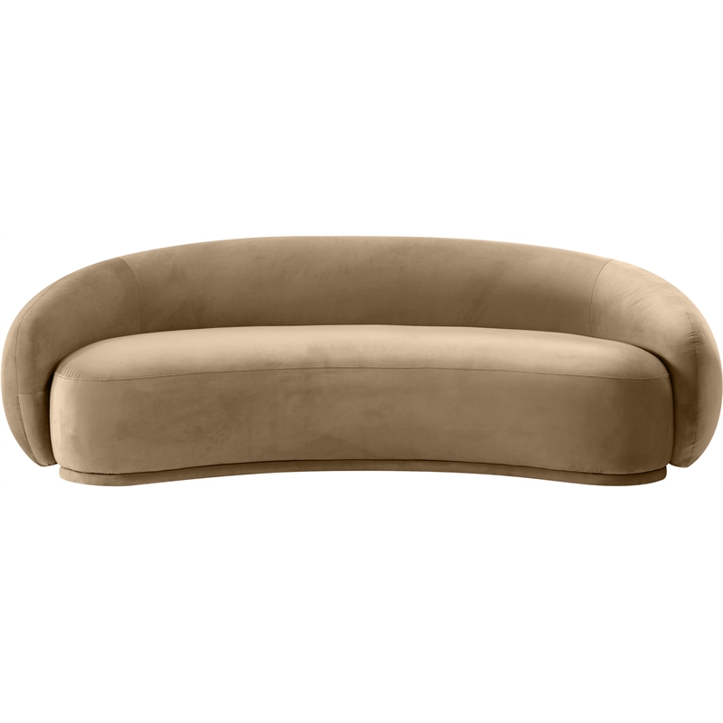 Meridian Furniture Emery Beige Velvet Sofa