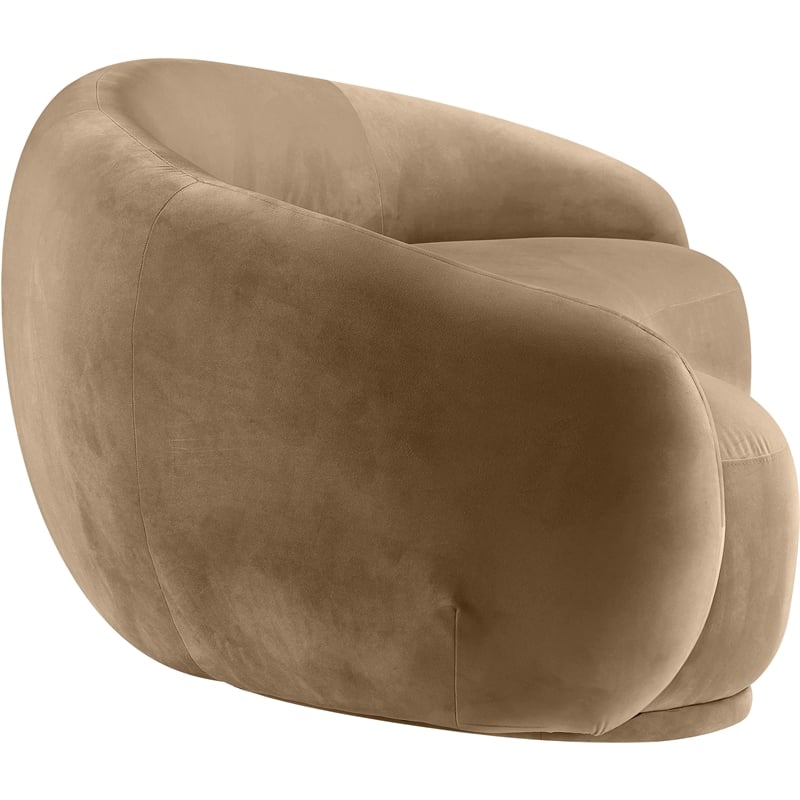Meridian Furniture Emery Beige Velvet Sofa