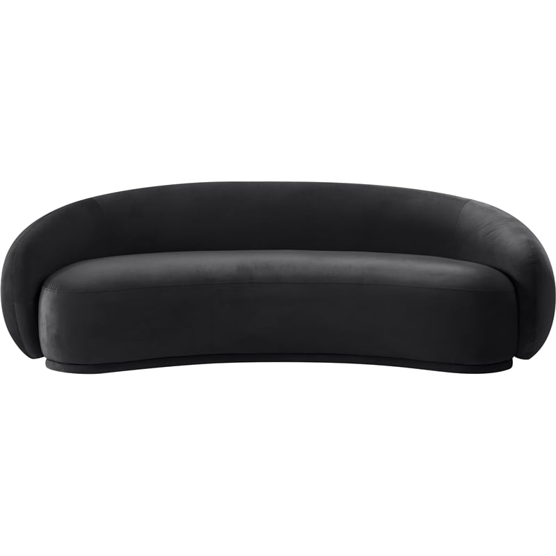 Meridian Furniture Emery Black Velvet Sofa