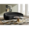 Meridian Furniture Emery Black Velvet Sofa