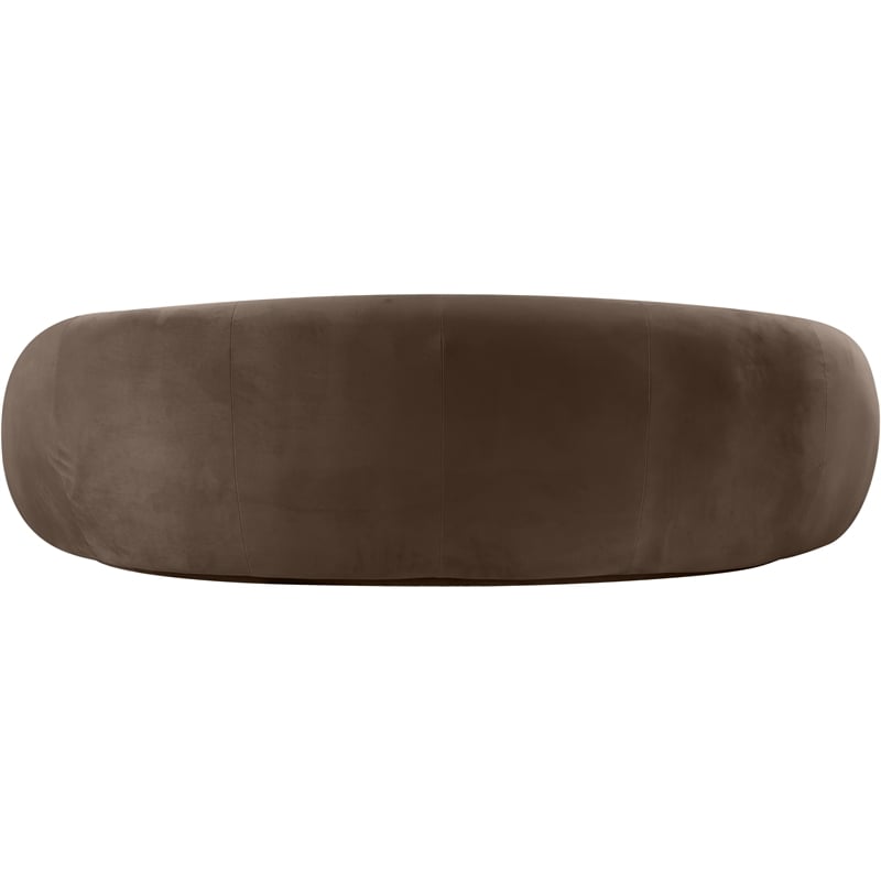 Meridian Furniture Emery Brown Velvet Sofa