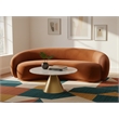 Meridian Furniture Emery Cognac Velvet Sofa
