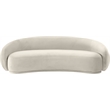 Meridian Furniture Emery Cream Velvet Sofa