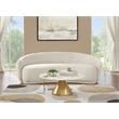 Meridian Furniture Emery Cream Velvet Sofa