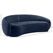 Meridian Furniture Emery Navy Velvet Sofa