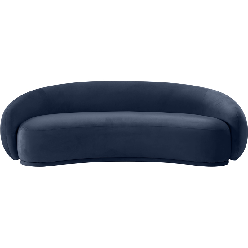 Meridian Furniture Emery Navy Velvet Sofa