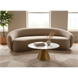 Meridian Furniture Emery Taupe Velvet Sofa