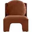 Meridian Furniture Sigma Cognac Velvet Accent Chair