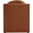 Meridian Furniture Sigma Cognac Velvet Accent Chair