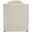 Meridian Furniture Sigma Cream Velvet Accent Chair