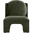 Meridian Furniture Sigma Green Velvet Accent Chair
