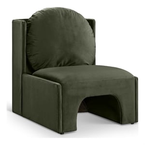 Meridian Furniture Sigma Green Velvet Accent Chair