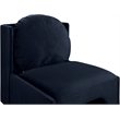 Meridian Furniture Sigma Navy Velvet Accent Chair