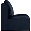 Meridian Furniture Sigma Navy Velvet Accent Chair