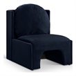 Meridian Furniture Sigma Navy Velvet Accent Chair