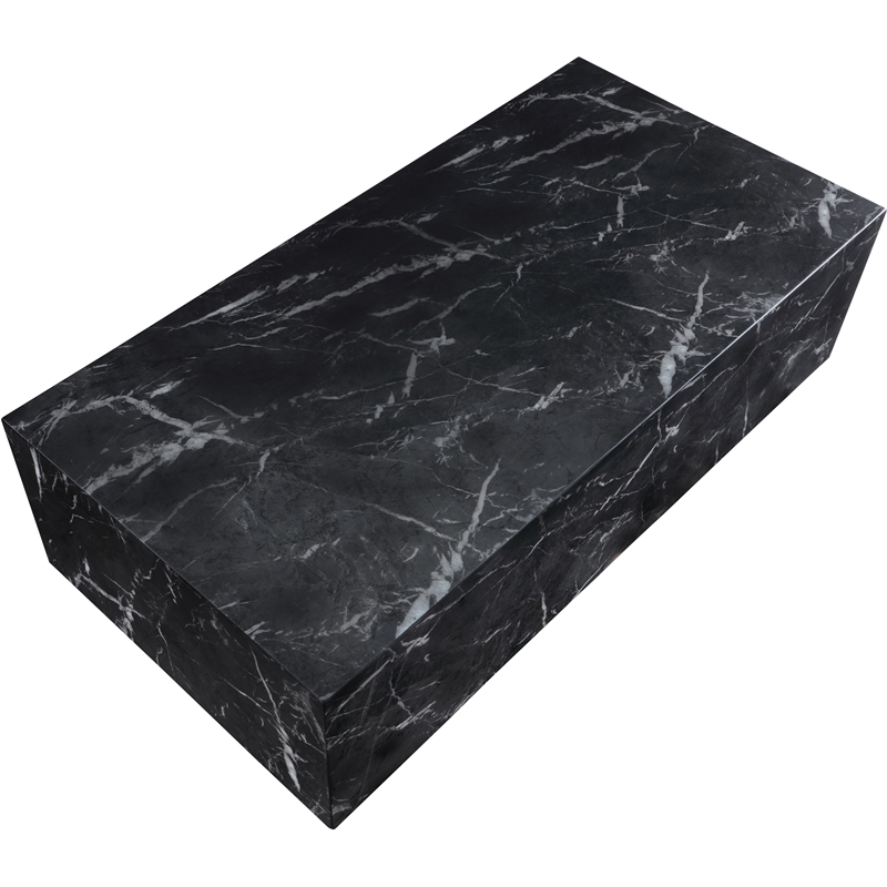 Meridian Furniture Piazza Black Concrete Indoor/Outdoor Coffee Table