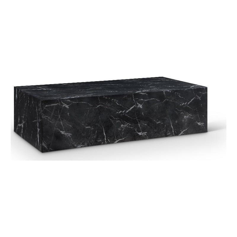 Meridian Furniture Piazza Black Concrete Indoor/Outdoor Coffee Table