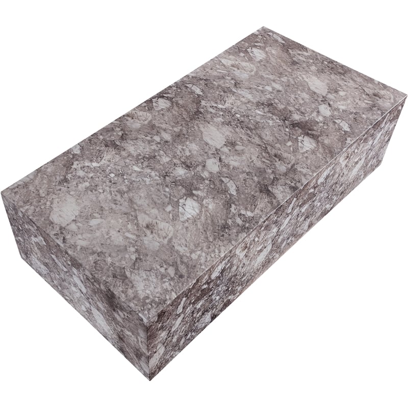 Meridian Furniture Piazza Brown Concrete Indoor/Outdoor Coffee Table