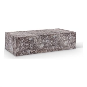 Meridian Furniture Piazza Brown Concrete Indoor/Outdoor Coffee Table