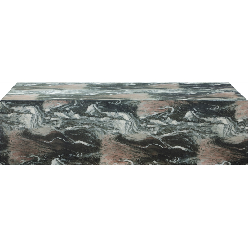 Meridian Furniture Piazza Green Concrete Indoor/Outdoor Coffee Table