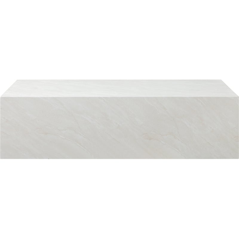 Meridian Furniture Piazza Off White Concrete Indoor/Outdoor Coffee Table