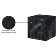 Meridian Furniture Piazza Black Marble Finish Concrete Indoor/Outdoor End Table