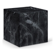 Meridian Furniture Piazza Black Marble Finish Concrete Indoor/Outdoor End Table