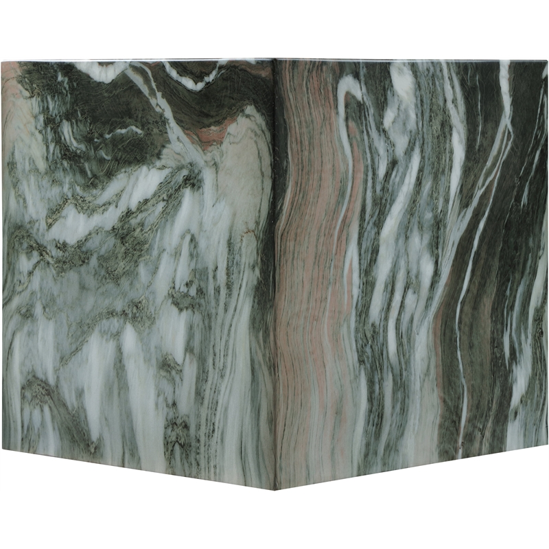 Meridian Furniture Piazza Green Marble Finish Concrete Indoor/Outdoor End Table